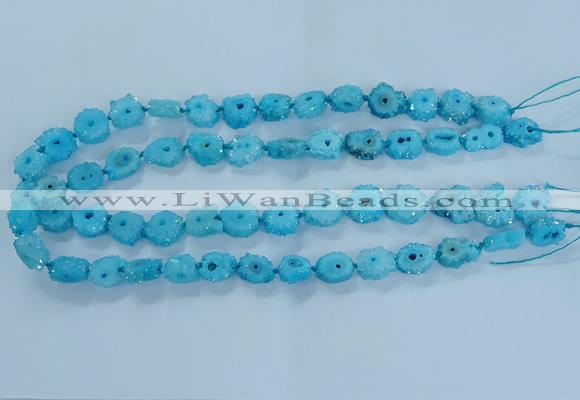 CNG2970 15.5 inches 8*10mm - 15*18mm freeform druzy agate beads