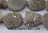 CNG2976 15.5 inches 13*18mm - 20*25mm freeform druzy agate beads