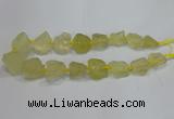 CNG3005 15.5 inches 15*20mm - 22*30mm nuggets lemon quartz beads