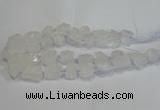 CNG3015 15.5 inches 15*20mm - 22*30mm nuggets white crystal beads