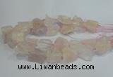 CNG3016 15.5 inches 15*20mm - 22*30mm nuggets rose quartz beads