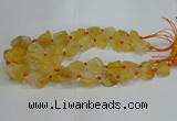 CNG3017 15.5 inches 15*20mm - 22*30mm nuggets citrine beads