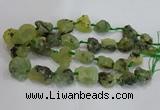 CNG3020 15*20mm - 22*30mm nuggets green rutilated quartz beads