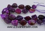 CNG3047 25*30mm - 30*40mm nuggets agate gemstone beads