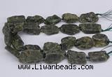 CNG3076 15.5 inches 20*30mm - 22*40mm nuggets green kyanite beads