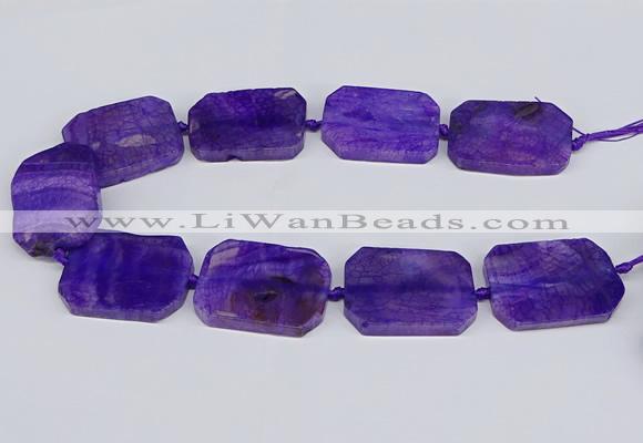 CNG3081 15.5 inches 30*40mm - 35*45mm freeform agate beads