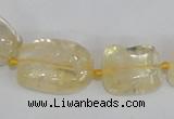 CNG313 15.5 inches 10*14mm – 15*20mm nuggets citrine gemstone beads