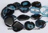 CNG3136 15.5 inches 35*45mm - 45*50mm freeform druzy agate beads