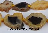 CNG3168 15.5 inches 15*20mm - 25*30mm freeform druzy agate beads