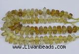 CNG3220 15.5 inches 10*20mm - 12*40mm faceted nuggets lemon quartz beads