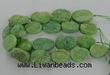 CNG3273 15.5 inches 22*30mm - 30*40mm freeform druzy agate beads