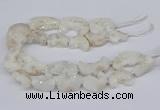 CNG3306 20*30mm - 30*45mm freeform plated druzy agate beads