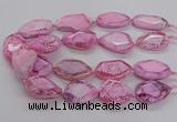 CNG3360 15.5 inches 30*35mm - 35*45mm faceted freeform agate beads