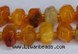 CNG3365 15.5 inches 10*14mm - 12*16mm nuggets agate beads