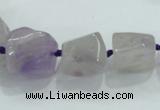 CNG338 15.5 inches 8*10mm - 18*22mm faceted nuggets amethyst beads