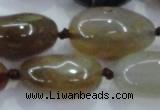 CNG348 15.5 inches 15*20mm - 20*30mm nuggets agate gemstone beads