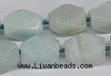 CNG3525 15.5 inches 13*18mm - 15*20mm faceted nuggets amazonite beads