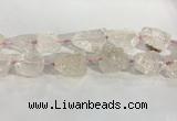 CNG3559 15.5 inches 18*20mm - 25*30mm nuggets rough rose quartz beads