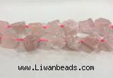 CNG3560 15.5 inches 18*20mm - 25*30mm nuggets rough rose quartz beads