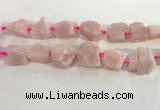 CNG3561 15.5 inches 18*20mm - 25*30mm nuggets rough rose quartz beads