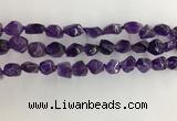 CNG3581 15.5 inches 8*10mm - 10*12mm nuggets amethyst beads