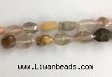 CNG3584 15*25mm - 20*35mm faceted nuggets mixed rutilated quartz beads