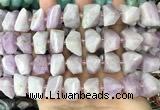 CNG3603 15.5 inches 13*20mm - 15*24mm faceted nuggets kunzite beads