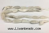 CNG3625 15.5 inches 12*35mm teardrop druzy agate beads