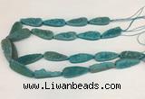 CNG3626 15.5 inches 12*35mm teardrop druzy agate beads