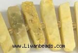 CNG3631 15.5 inches 5*30mm - 8*35mm sticks druzy agate beads