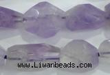 CNG390 15.5 inches 13*15mm – 16*23mm faceted nuggets lavender amethyst bead