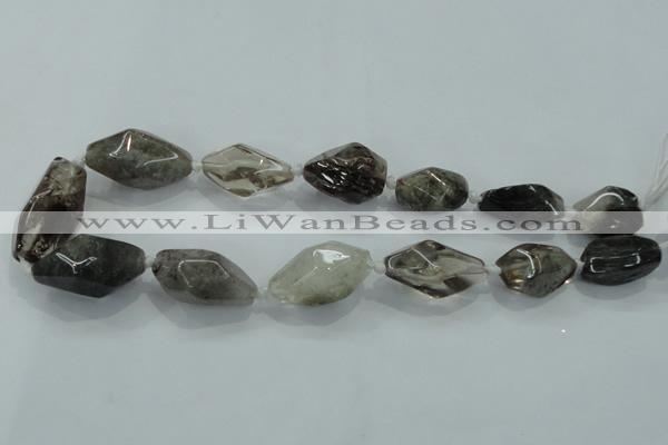 CNG410 15.5 inches 15*20mm - 20*35mm nuggets quartz beads