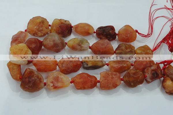 CNG433 15.5 inches 18*25mm – 32*40mm nuggets agate gemstone beads