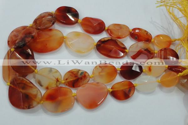 CNG447 15.5 inches 15*20mm – 30*40mm faceted nuggets agate beads