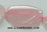 CNG460 15.5 inches 20*30mm - 45*55mm nuggets rose quartz beads