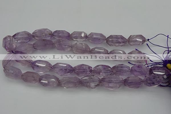 CNG5000 15.5 inches 13*18mm - 15*25mm faceted nuggets amethyst beads