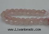 CNG5003 15.5 inches 12*16mm - 15*20mm faceted nuggets rose quartz beads