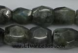 CNG5007 15.5 inches 10*14mm - 13*18mm faceted nuggets labradorite beads