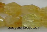 CNG5050 15.5 inches 13*18mm - 15*20mm faceted nuggets citrine beads