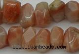 CNG5058 15.5 inches 10*14mm - 12*16mm faceted nuggets sunstone beads