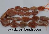 CNG5083 15.5 inches 20*30mm - 25*45mm freeform sunstone beads