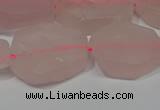 CNG5114 15.5 inches 14*20mm - 18*25mm freeform matte rose quartz beads