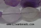 CNG5117 15.5 inches 14*20mm - 18*25mm freeform matte amethyst beads