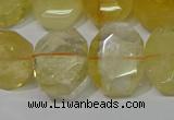 CNG5129 15.5 inches 15*18mm - 15*20mm faceted freeform citrine beads