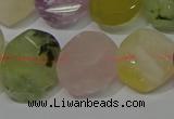 CNG5137 15.5 inches 15*18mm - 15*20mm faceted freeform mixed quartz beads