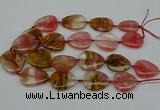 CNG5155 16*22mm - 30*35mm freeform volcano cherry quartz beads