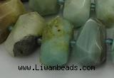 CNG5337 15.5 inches 12*16mm - 15*20mm faceted nuggets amazonite beads