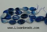 CNG5347 15.5 inches 25*35mm - 30*40mm faceted freeform agate beads