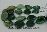 CNG5354 15.5 inches 20*30mm - 35*45mm faceted freeform African jade beads