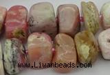 CNG5381 15.5 inches 10*14mm - 13*18mm nuggets pink opal beads